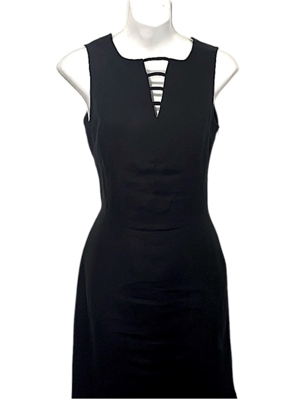 Steilmann Sleeveless Black 100% Linen Maxi Midi Dress Sz S